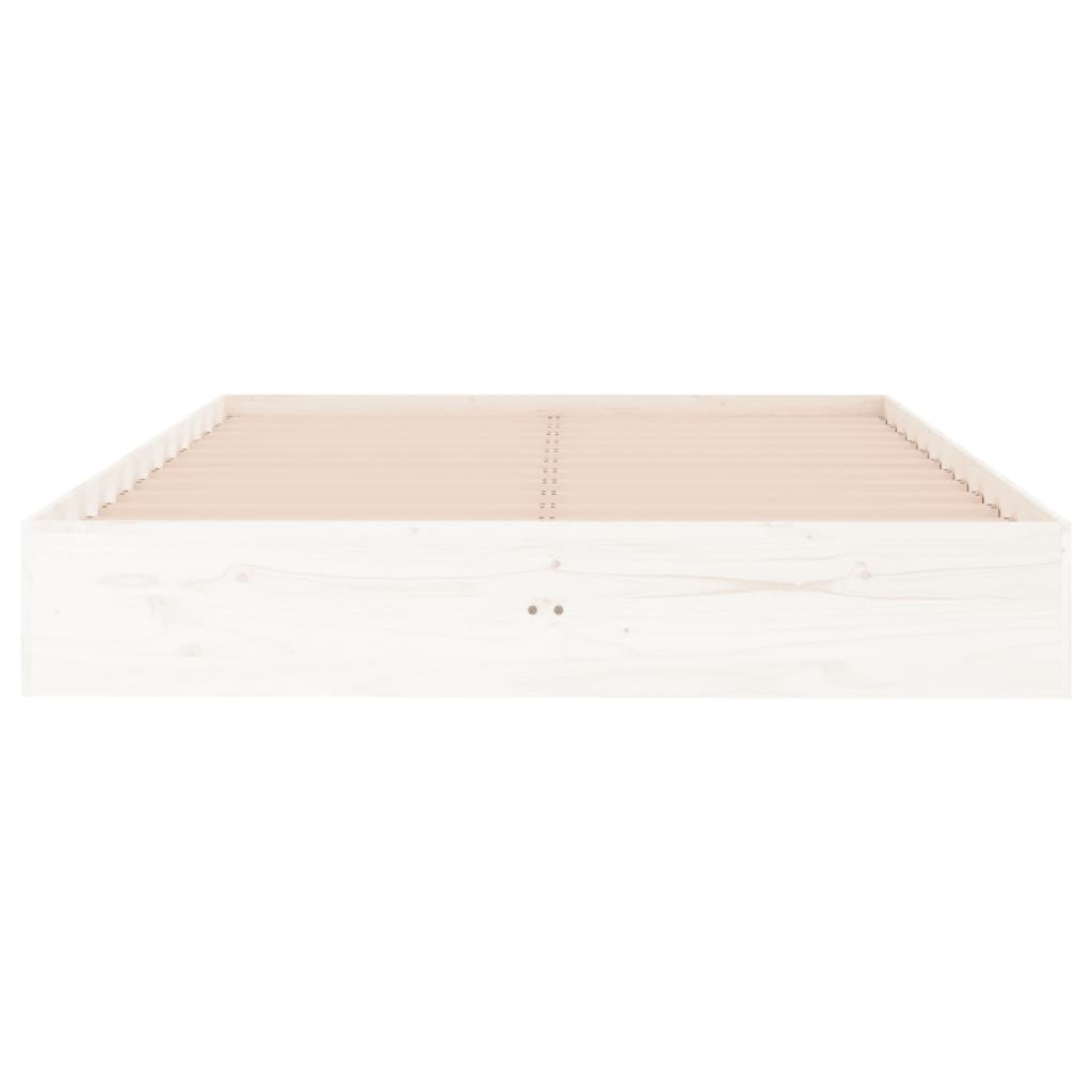 Sengeramme hvit heltre 135x190 cm 4FT6 Double