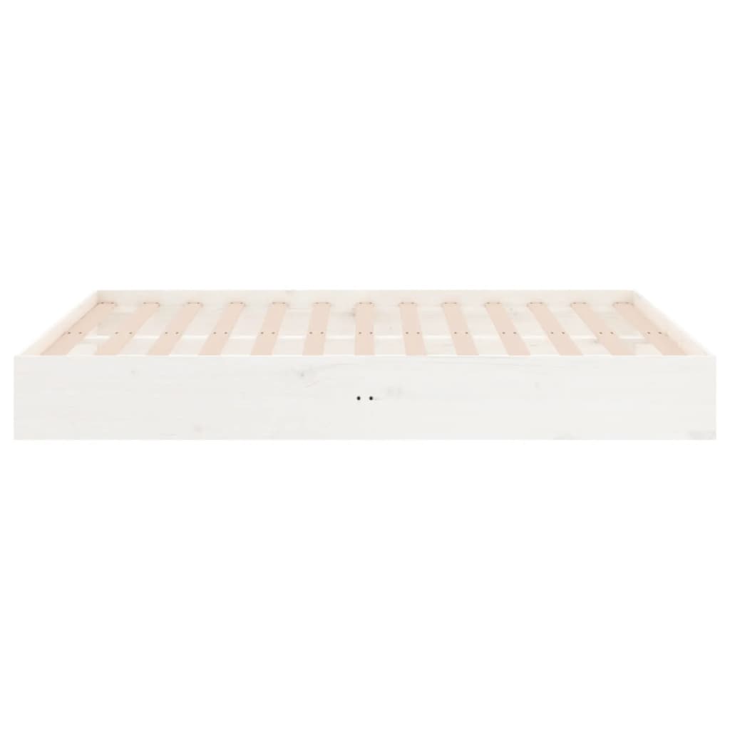 Sengeramme hvit heltre 135x190 cm 4FT6 Double