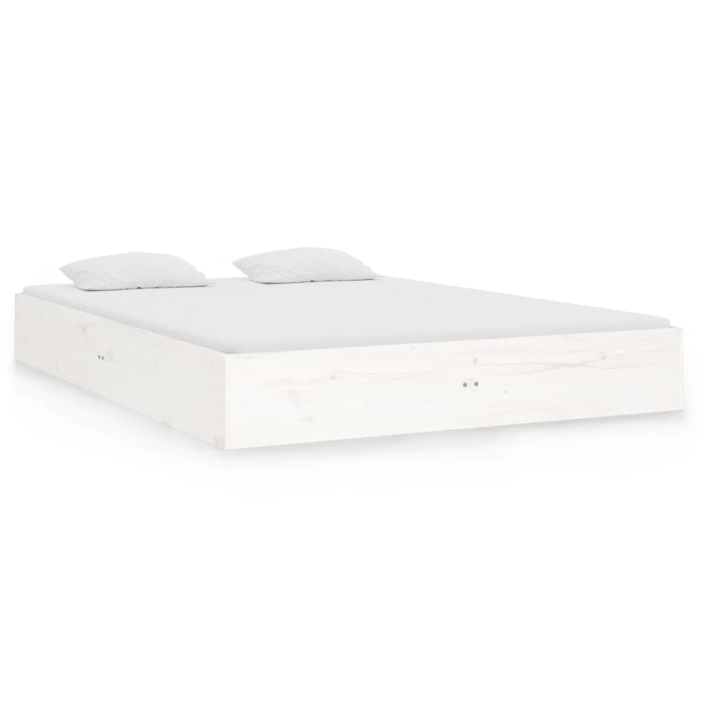 Sengeramme hvit heltre 140x190 cm
