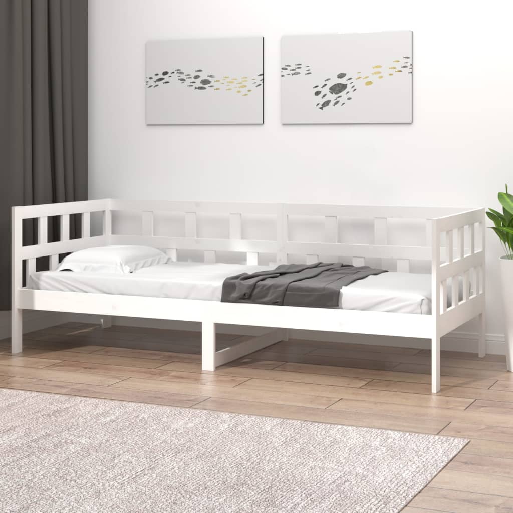 Dagseng hvit heltre furu 90x190 cm