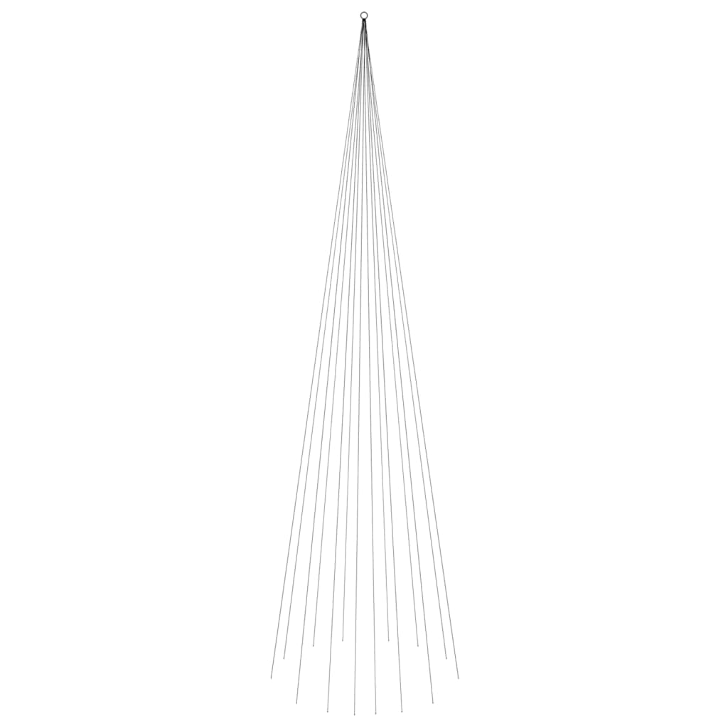 Juletre på flaggstang 1134 LED blå 800 cm