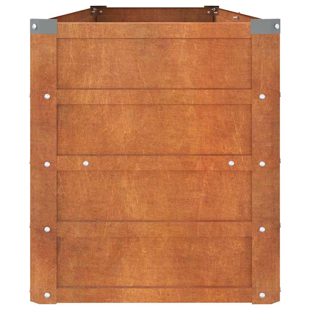 Høybed rust 160x40x45 cm cortenstål