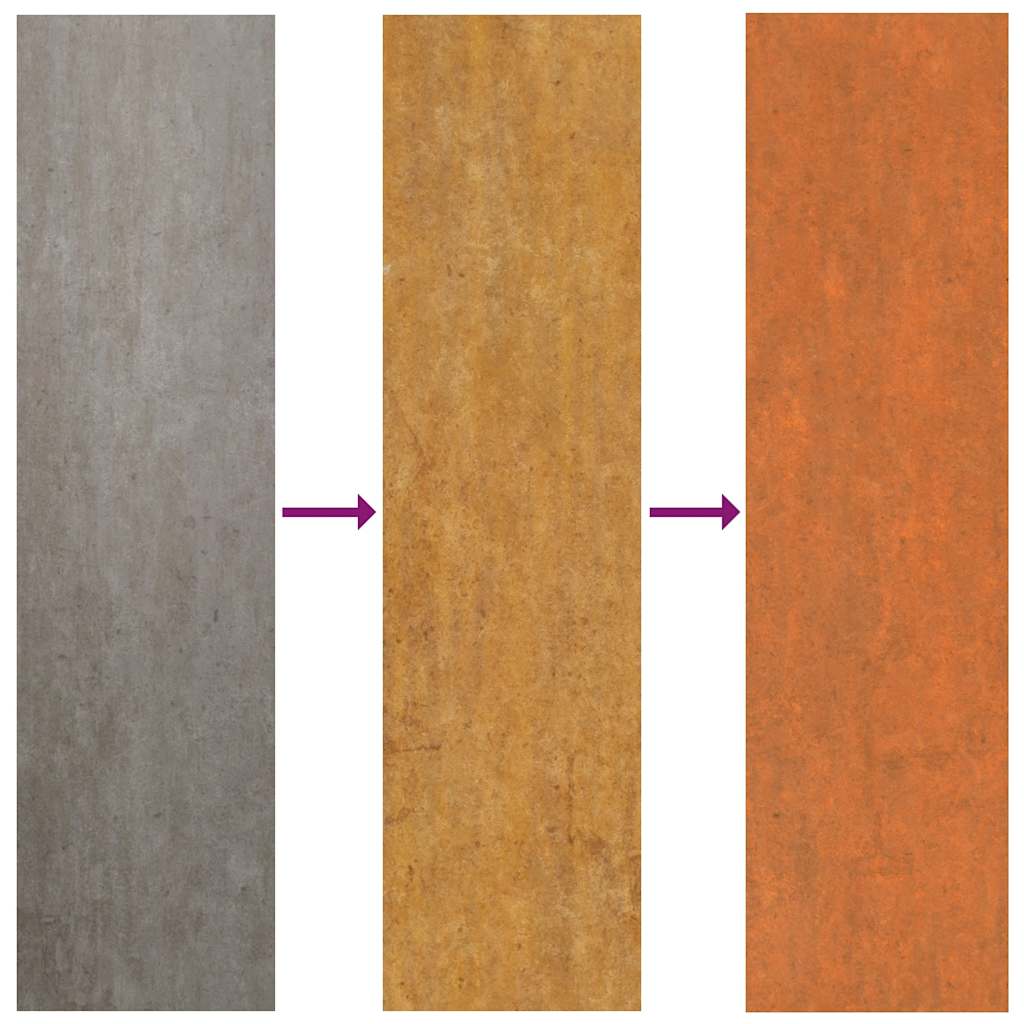 Høybed rust 400x80x45 cm cortenstål