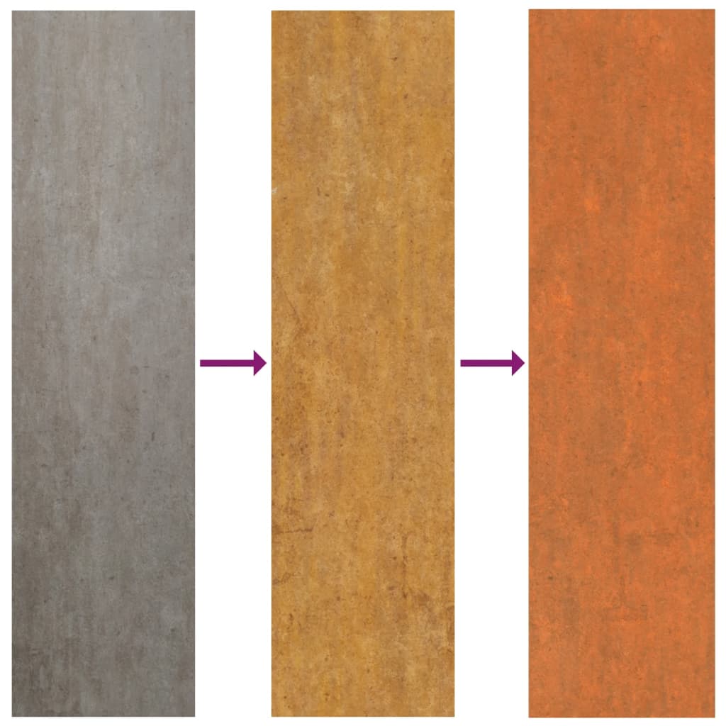 Høybed rust 480x80x45 cm cortenstål