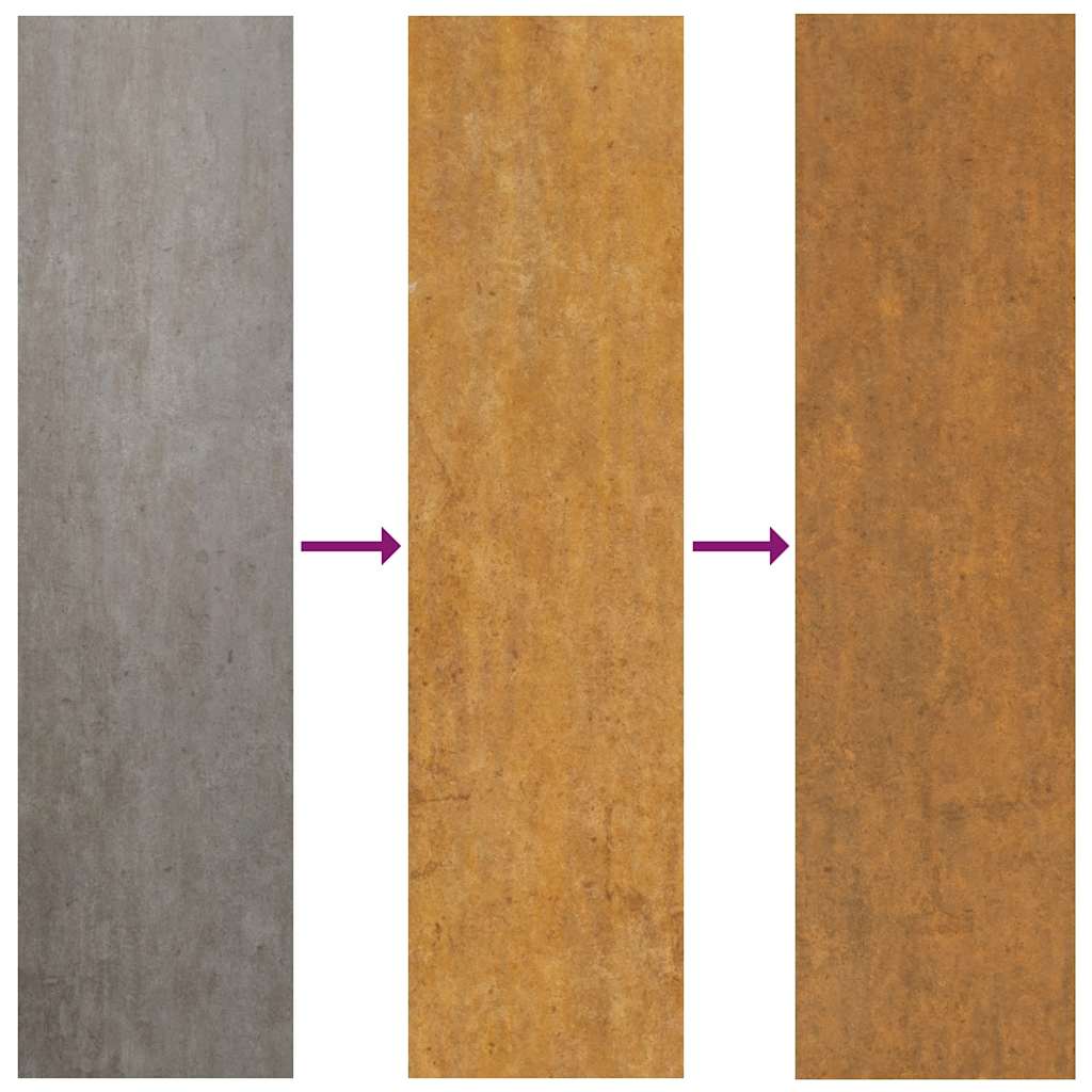 Høybed 100x50x36 cm cortenstål