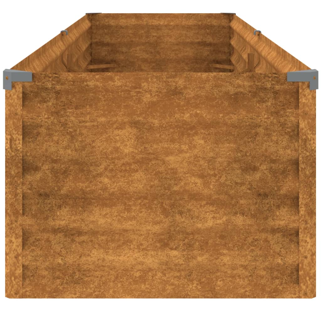 Høybed 194x50x36 cm cortenstål