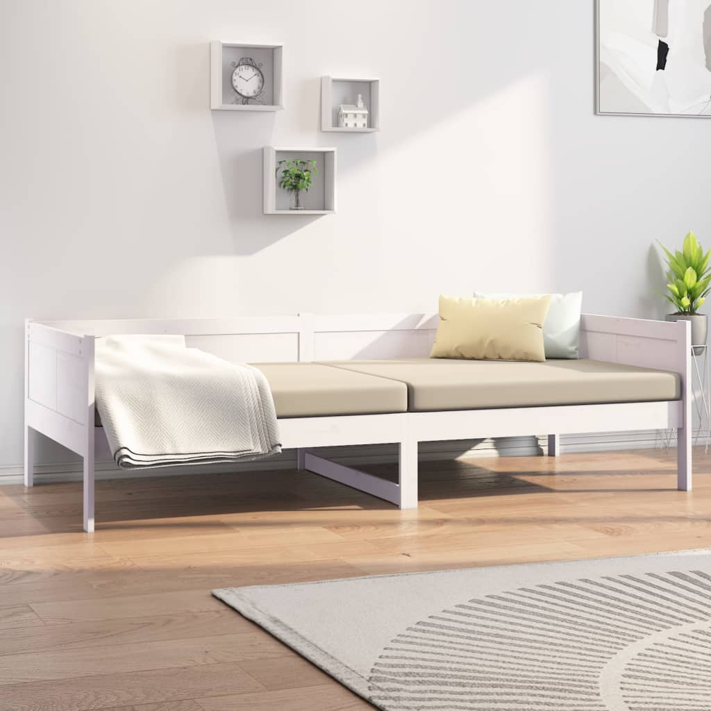 Dagseng hvit heltre furu 90x190 cm