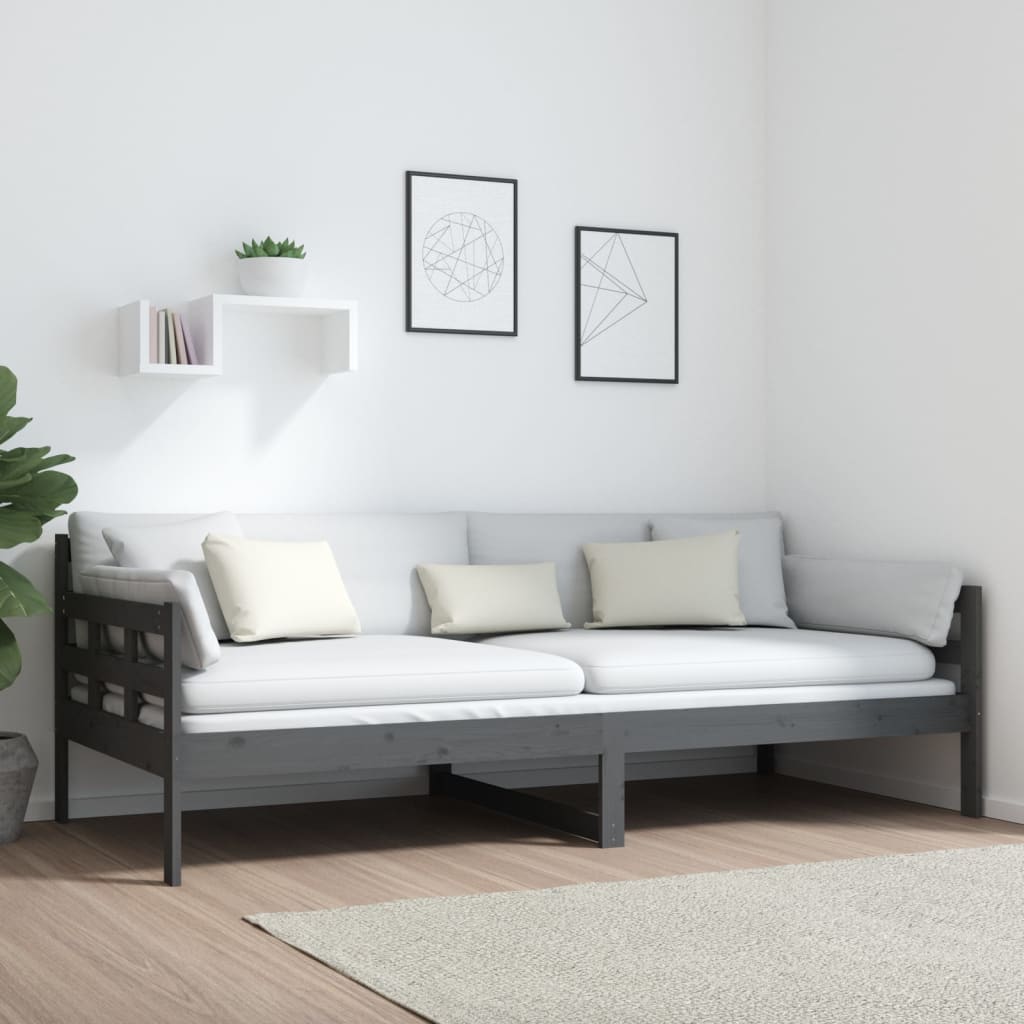 Dagseng grå heltre furu 90x200 cm