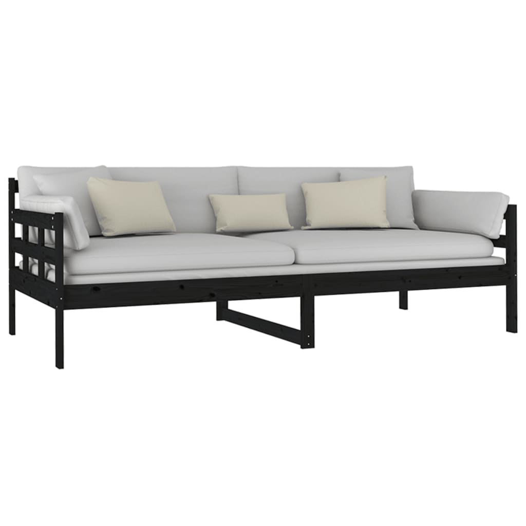 Dagseng svart heltre furu 90x200 cm