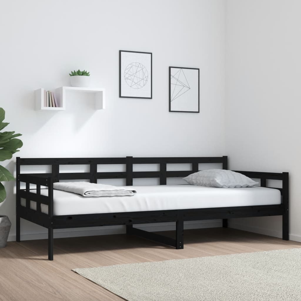 Dagseng svart heltre furu 90x200 cm