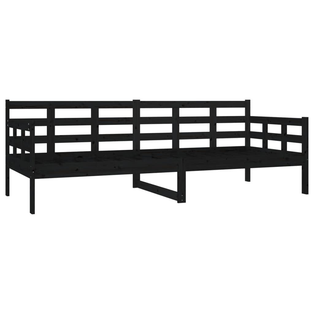 Dagseng svart heltre furu 80x200 cm