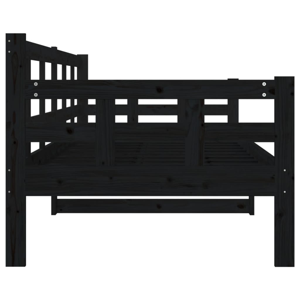 Dagseng svart heltre furu 80x200 cm