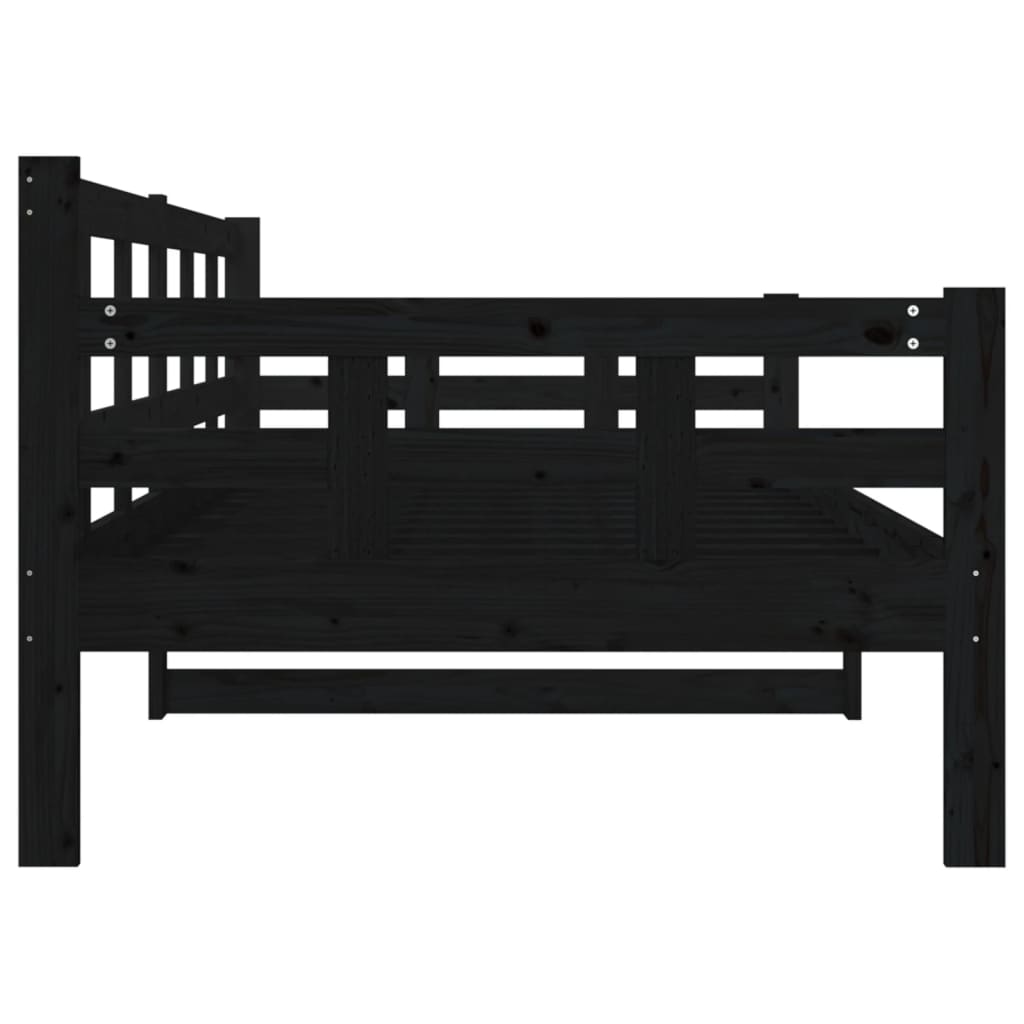 Dagseng svart heltre furu 90x190 cm