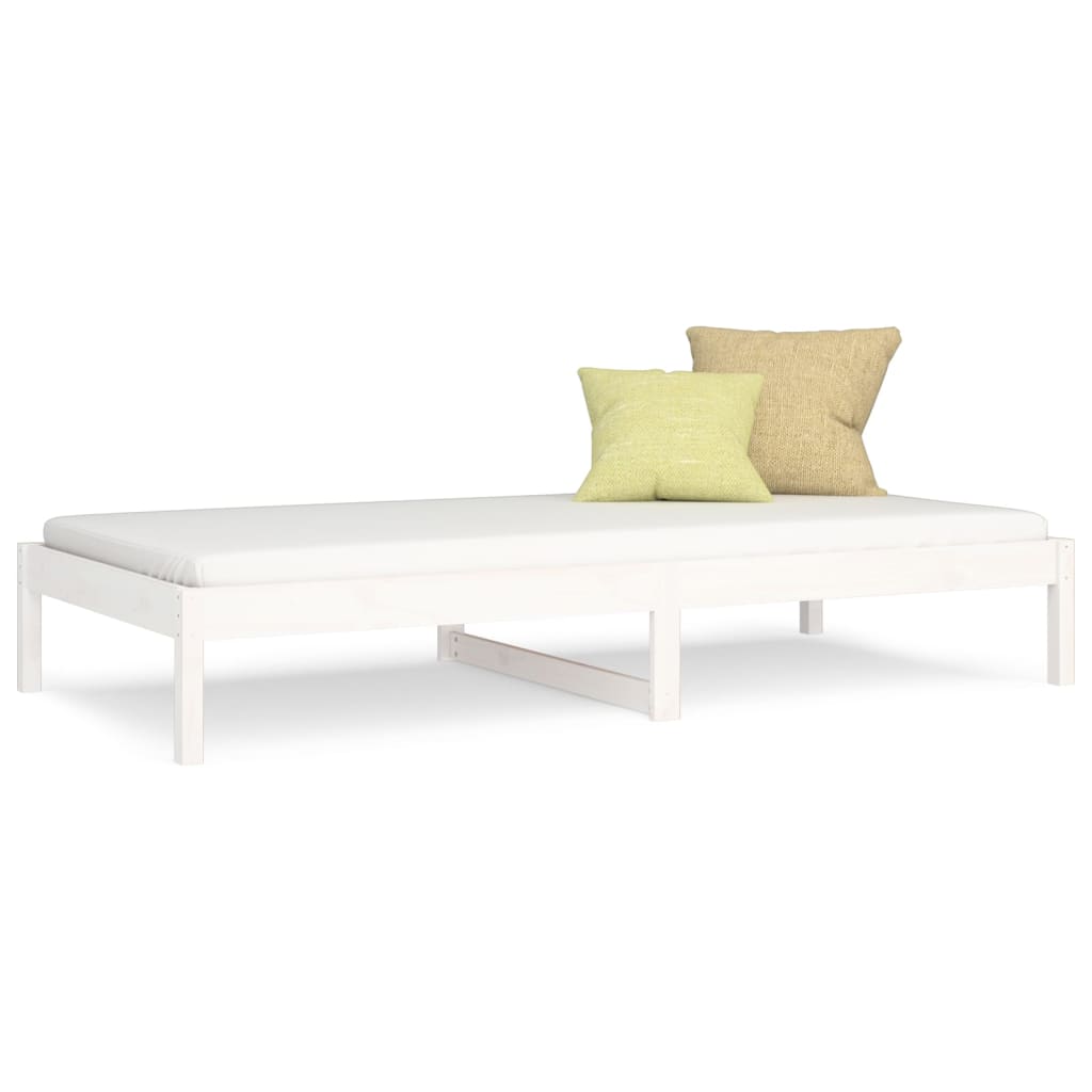 Dagseng hvit 90x200 cm heltre furu