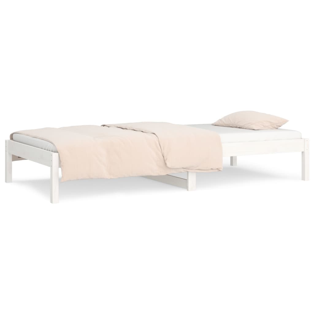 Dagseng hvit 90x200 cm heltre furu