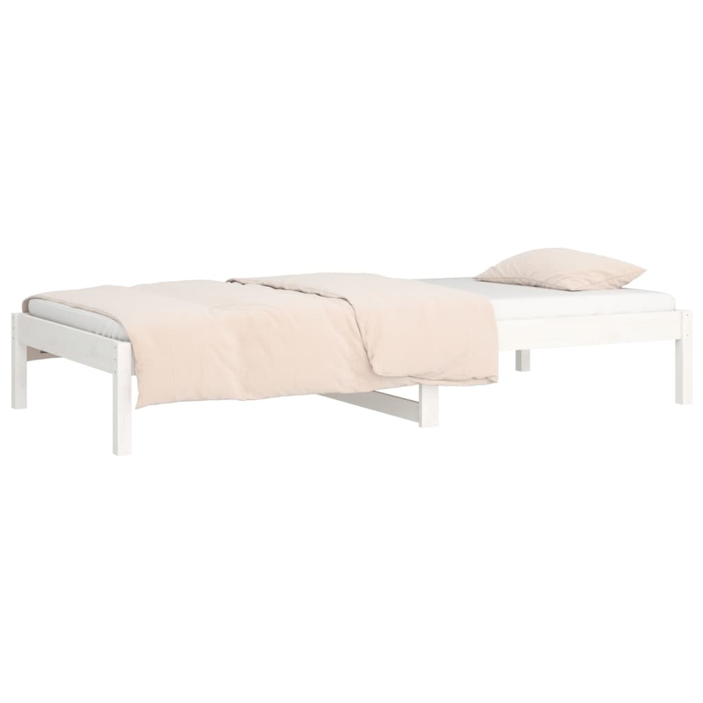 Dagseng hvit 90x200 cm heltre furu