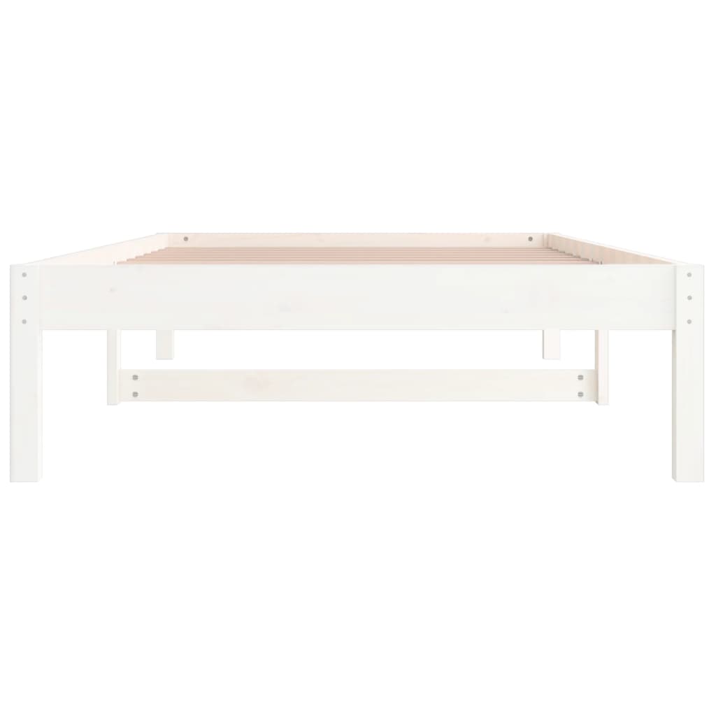 Dagseng hvit 90x200 cm heltre furu