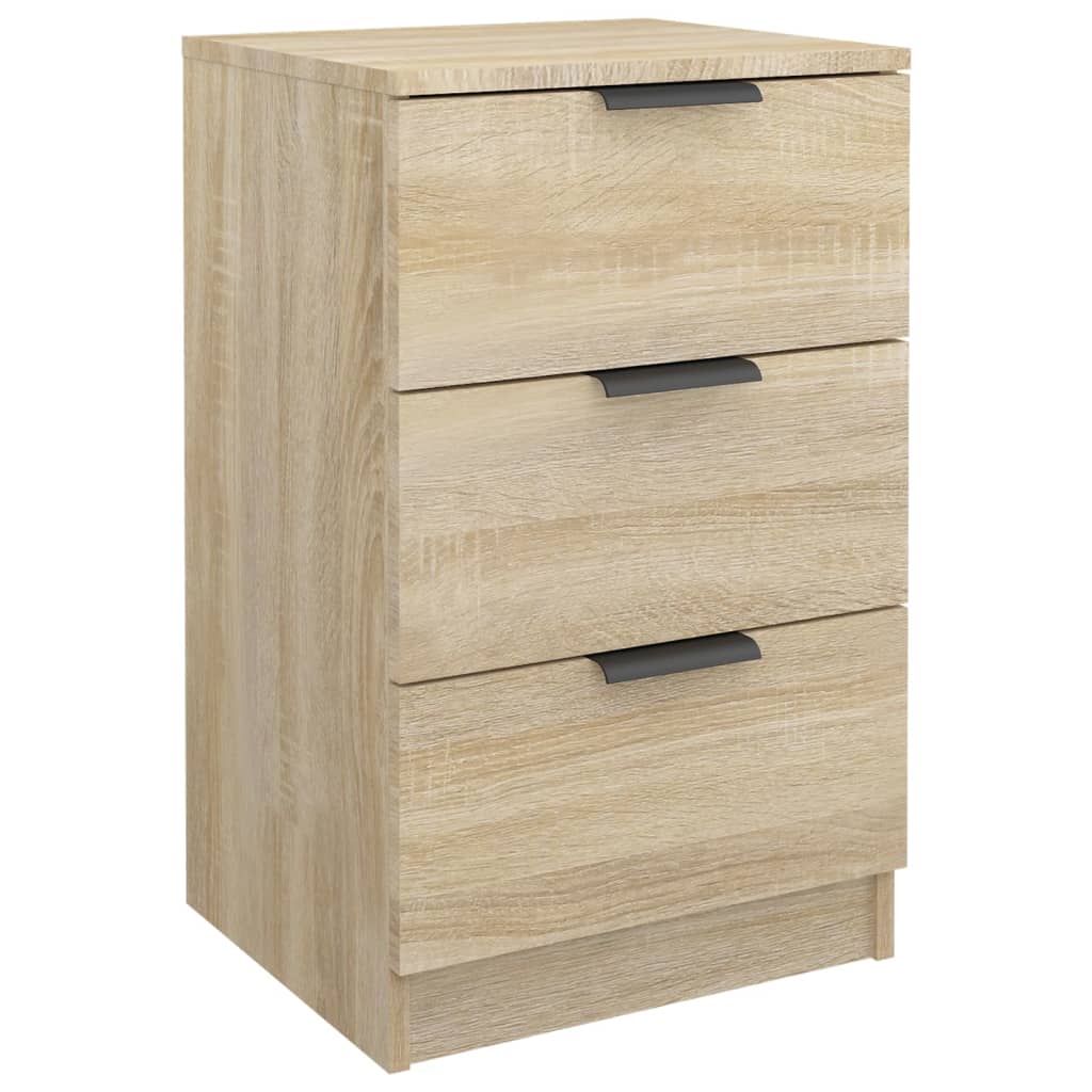 Nattbord 2 stk sonoma eik 40x36x65 cm