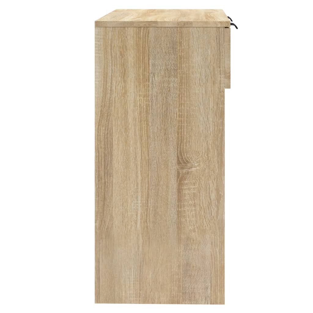 Konsollbord sonoma eik 90x36x75 cm konstruert tre