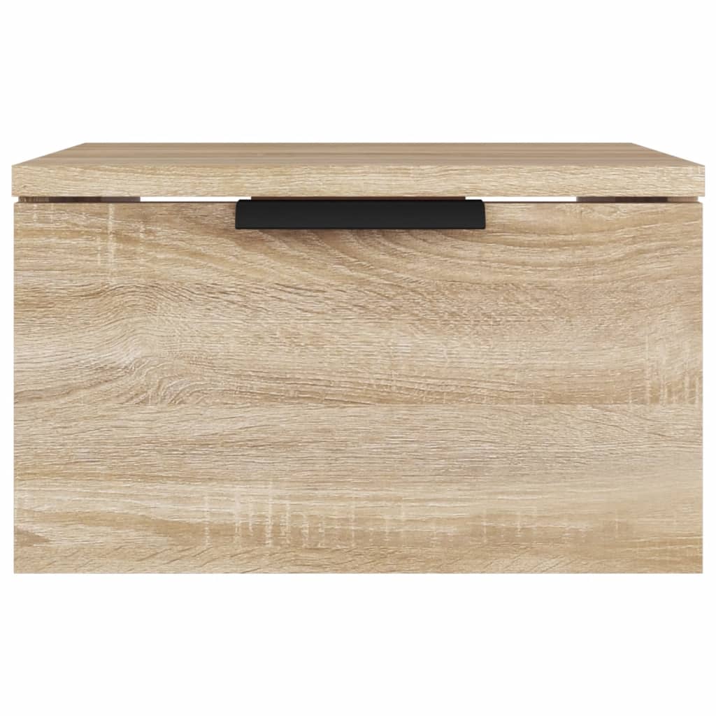 Veggmontert nattbord sonoma eik 34x30x20 cm