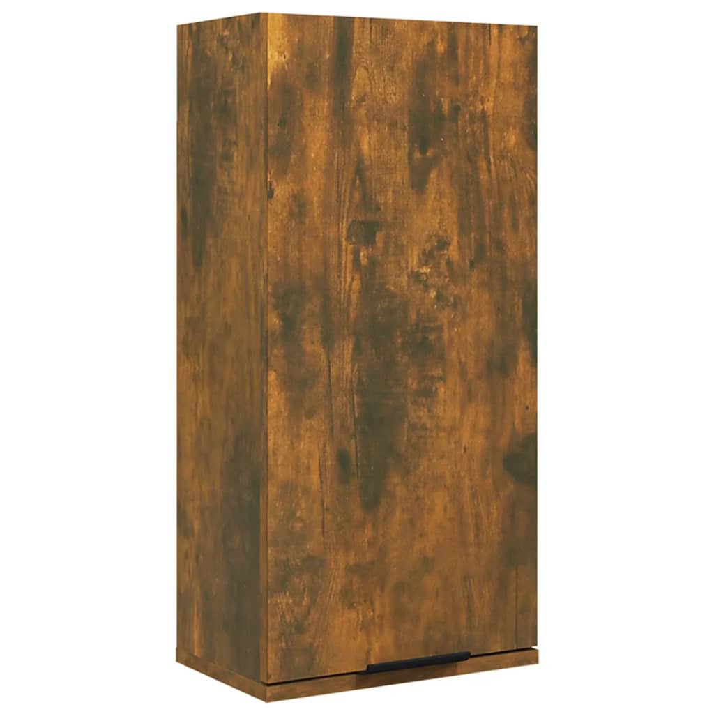 Vegghengt baderomsskap røkt eik 32x20x67 cm