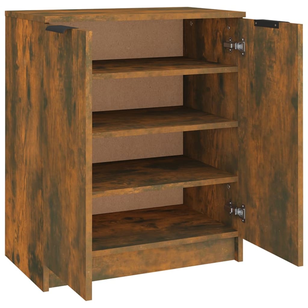 Skohylle røkt eik 59x35x70 cm konstruert tre