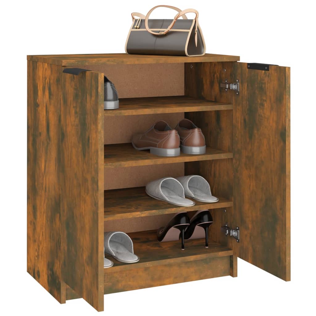 Skohylle røkt eik 59x35x70 cm konstruert tre