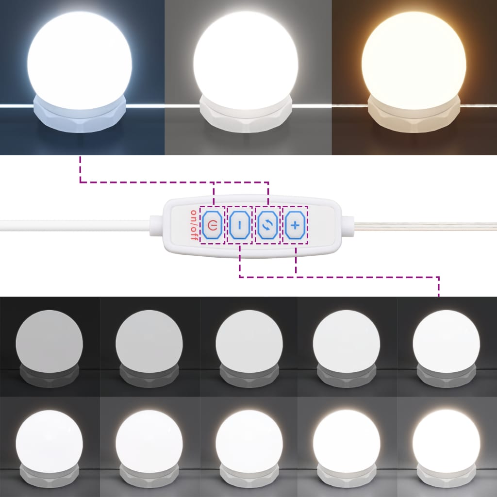 Speilskap med LED brun eik 90x31,5x62 cm