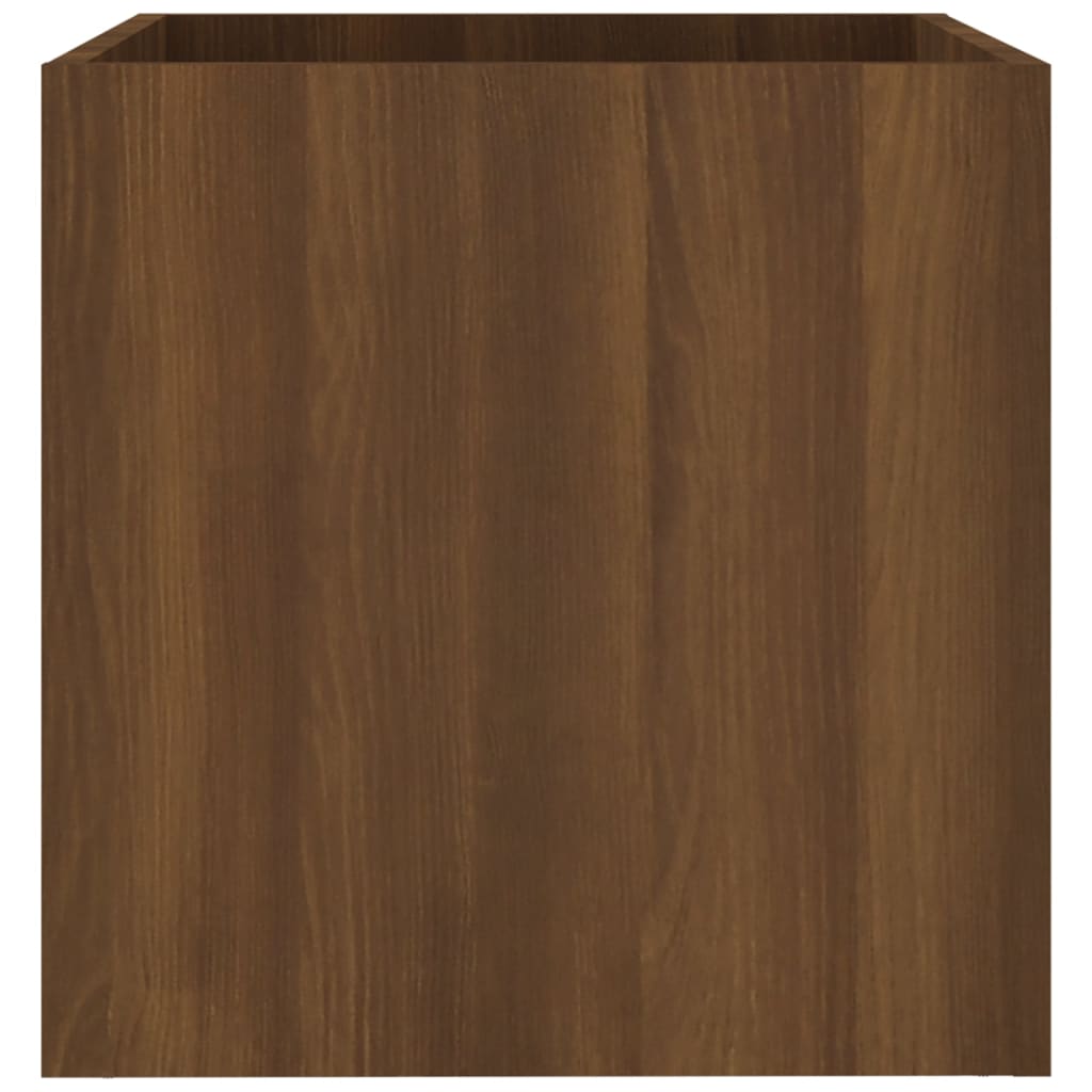 Plantekasse brun eik 40x40x40 cm konstruert tre