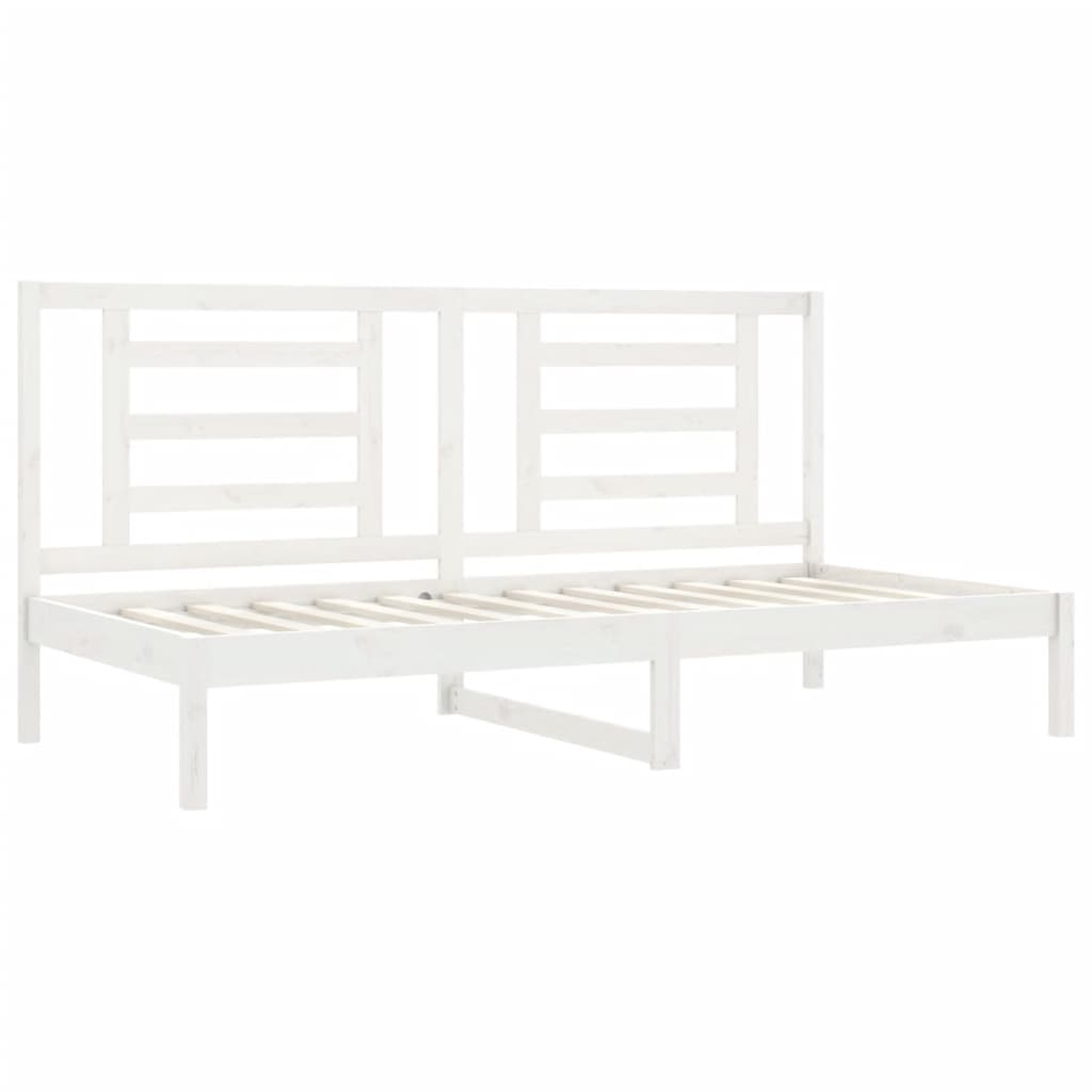 Dagseng uten madrass hvit 90x200 cm heltre furu