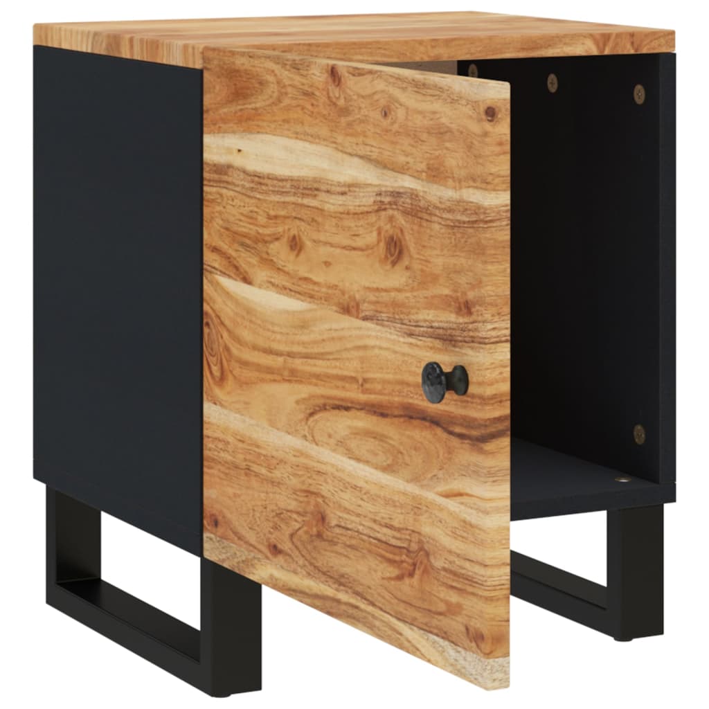 Nattbord 2 stk 40x33x46 cm heltre akasie