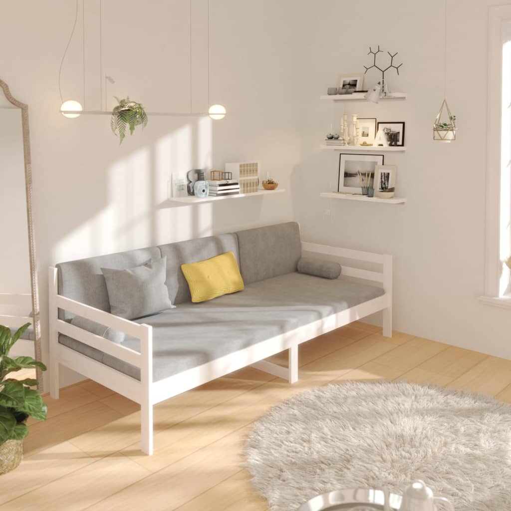 Dagseng uten madrass hvit 90x190 cm heltre furu