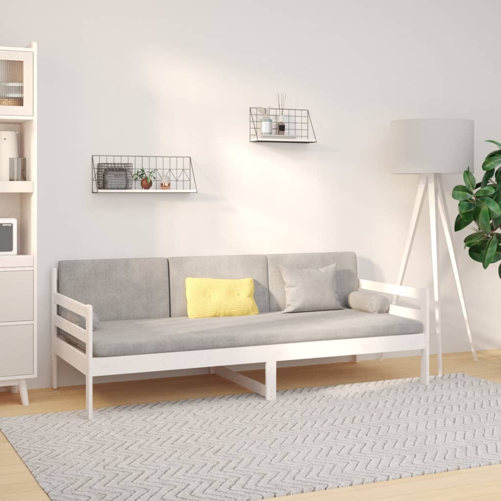 Dagseng uten madrass hvit 90x190 cm heltre furu