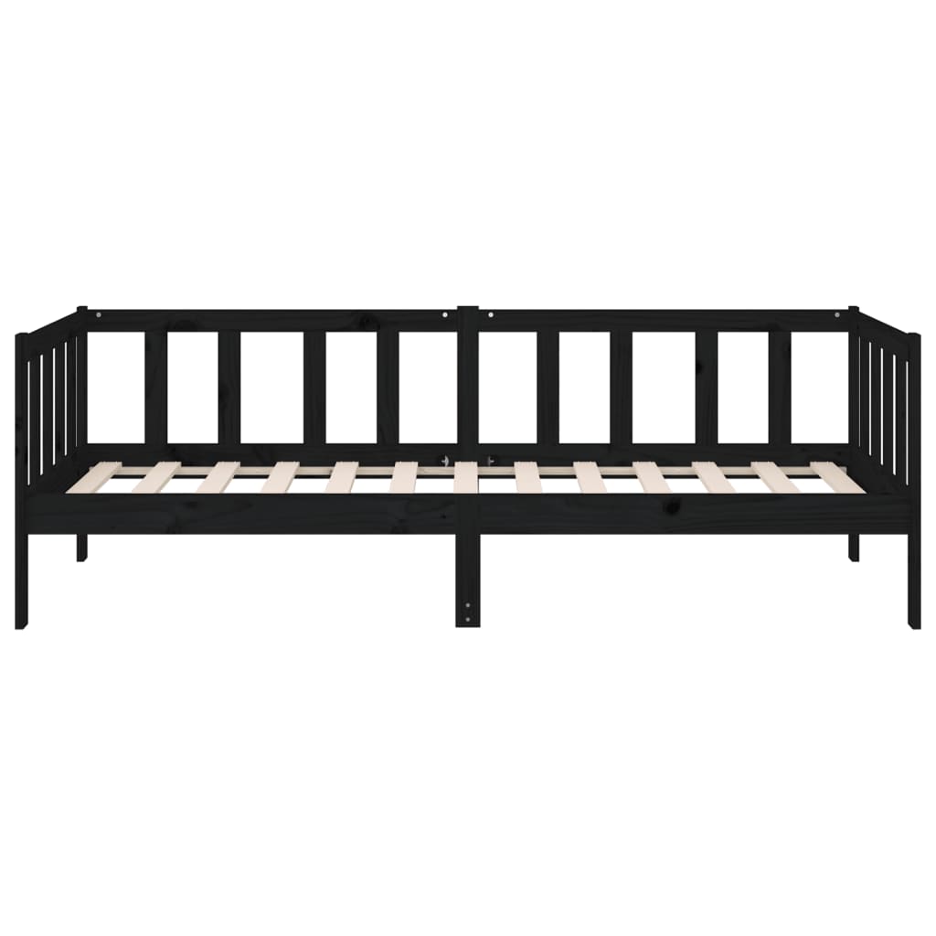 Dagseng svart 90x190 cm heltre furu
