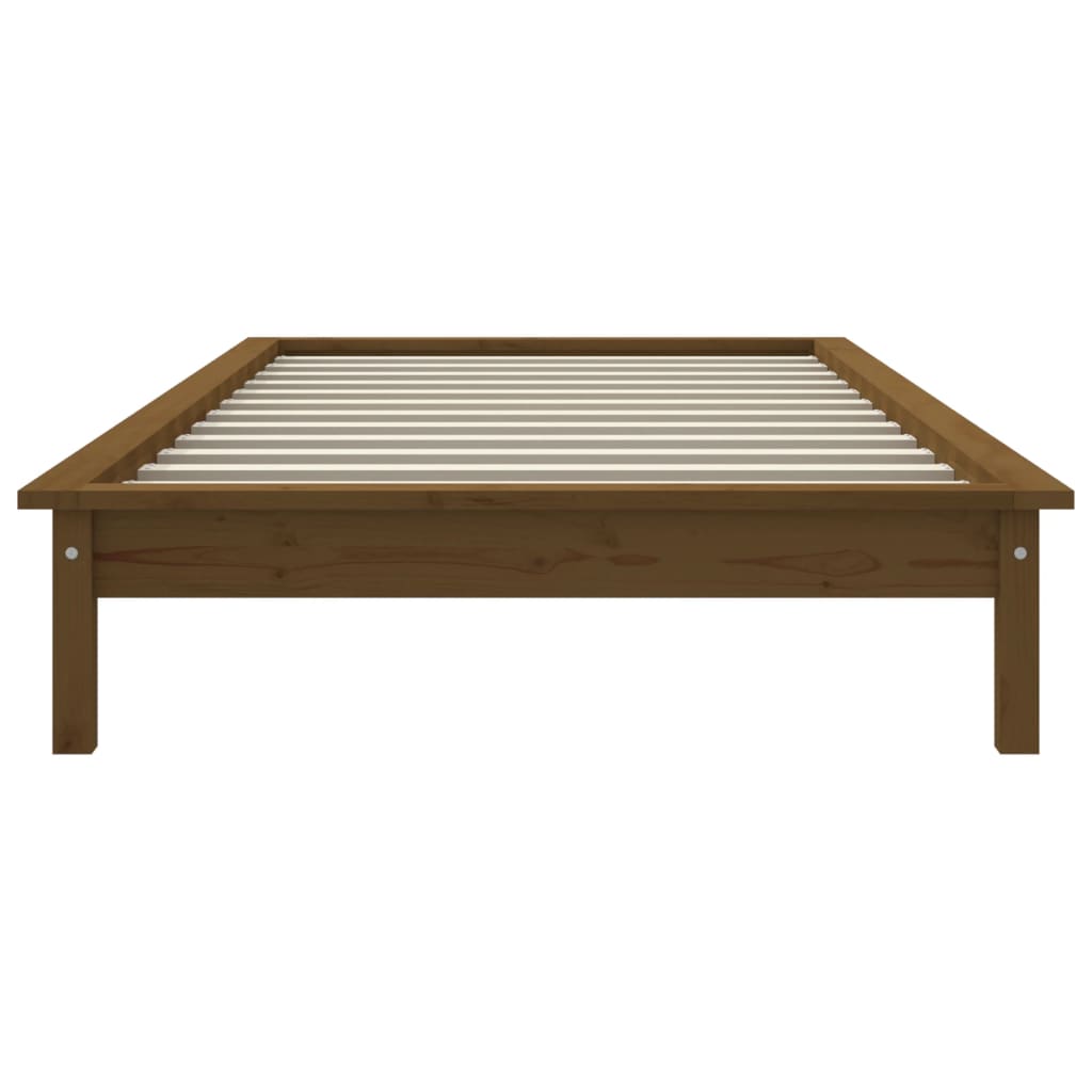 Sengeramme honningbrun 90x200 cm heltre furu