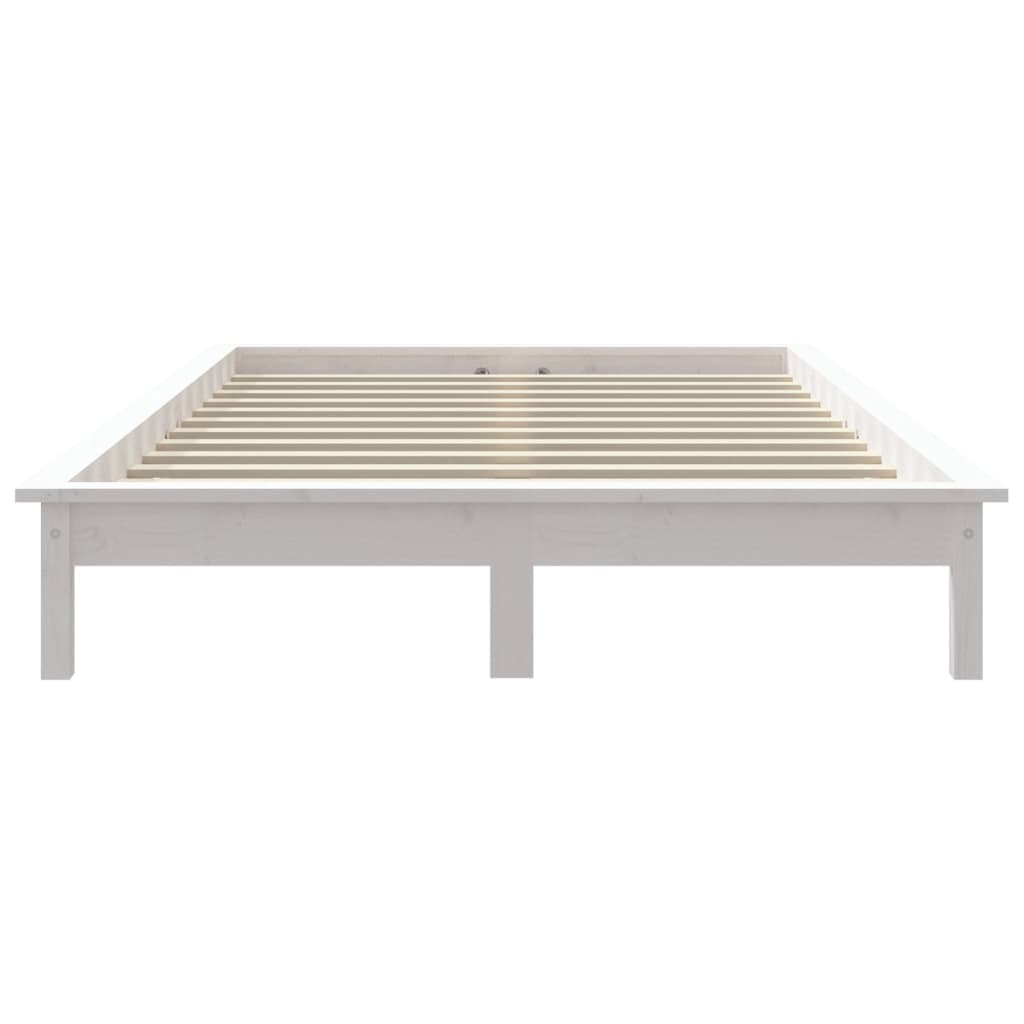 Sengeramme hvit heltre furu 120x200 cm