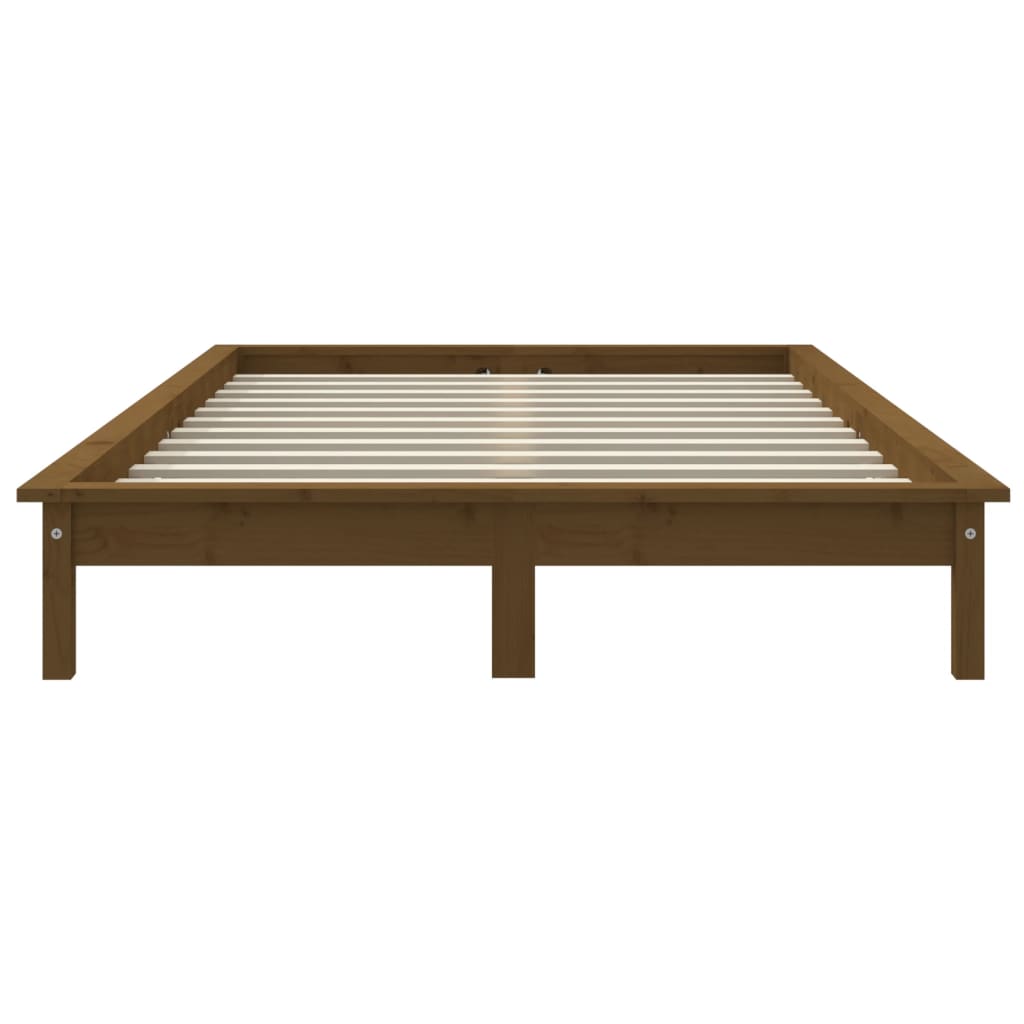Sengeramme honningbrun heltre furu 150x200 cm King Size