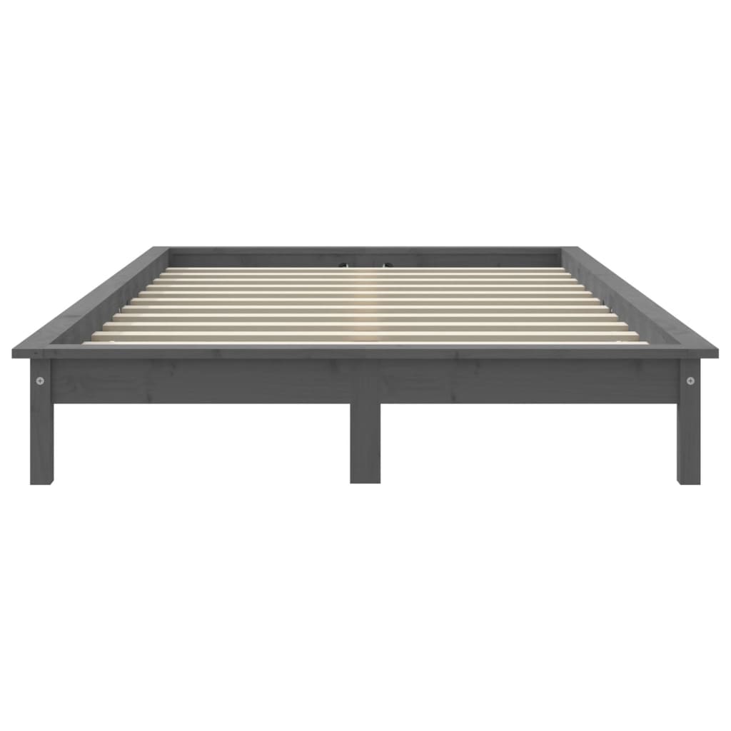 Sengeramme grå 120x190 cm heltre furu 4FT Small Double