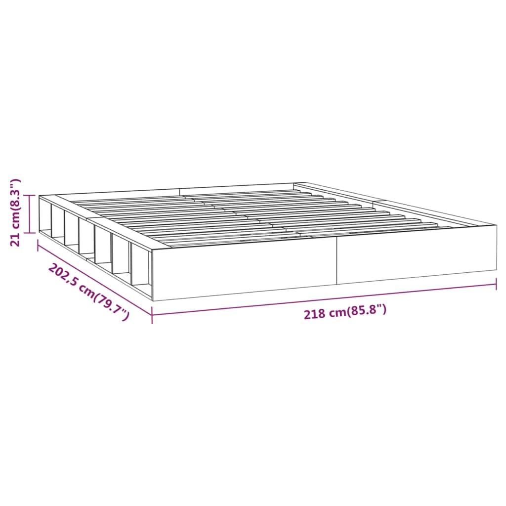 Sengeramme 200x200 cm heltre