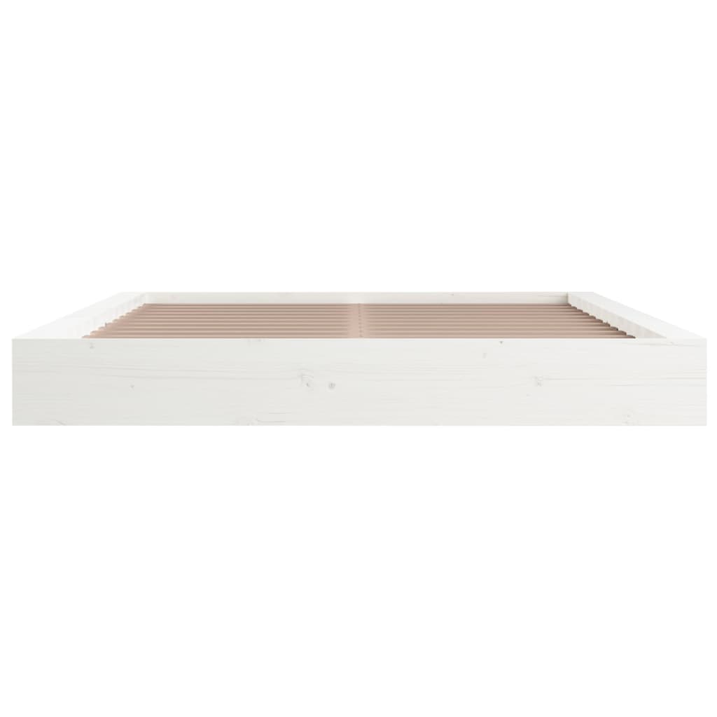 Sengeramme hvit 150x200 cm 5FT King Size heltre