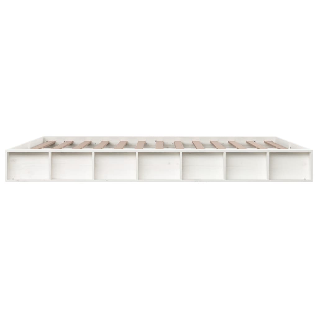 Sengeramme hvit 150x200 cm 5FT King Size heltre