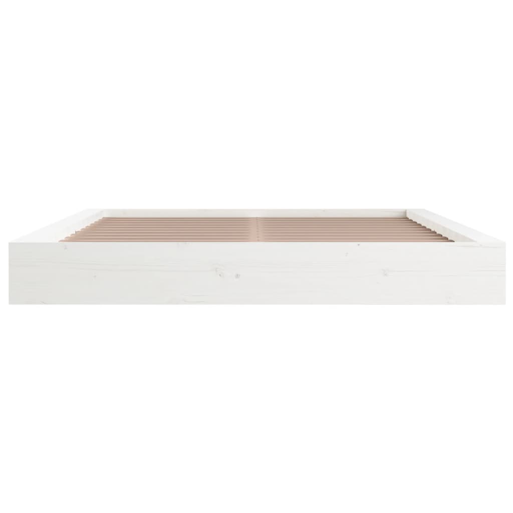 Sengeramme hvit 120x200 cm heltre