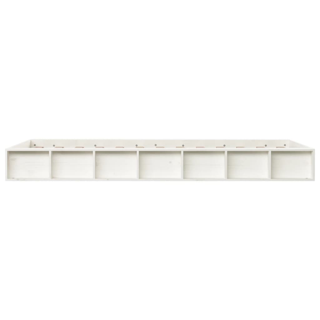 Sengeramme hvit 135x190 cm 4FT6 Double heltre