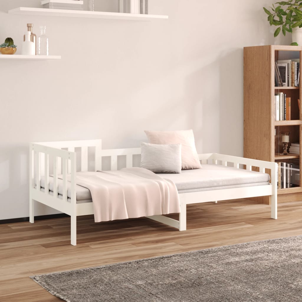 Dagseng uten madrass hvit 90x190 cm heltre furu