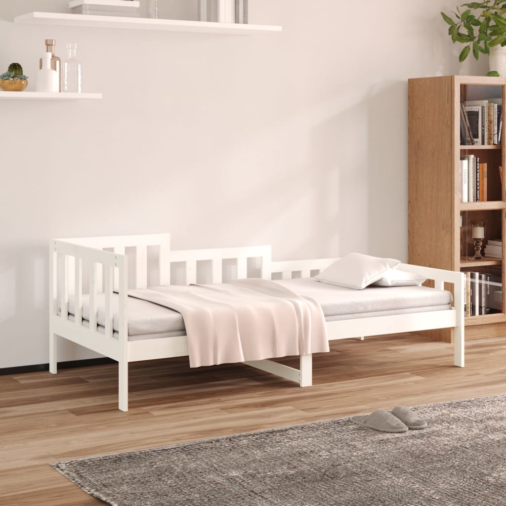 Dagseng uten madrass hvit 90x190 cm heltre furu