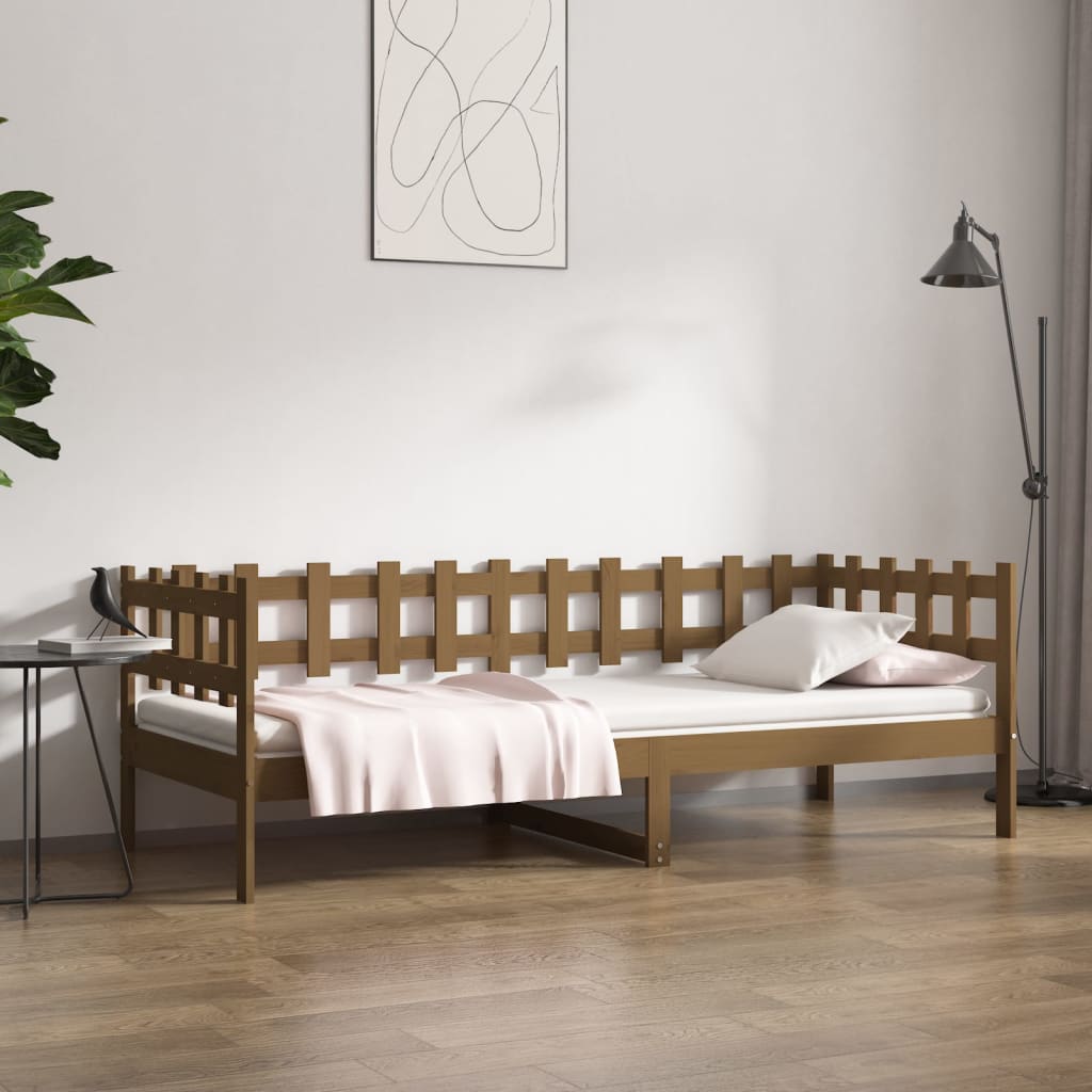 Dagseng honningbrun 80x200 cm heltre furu