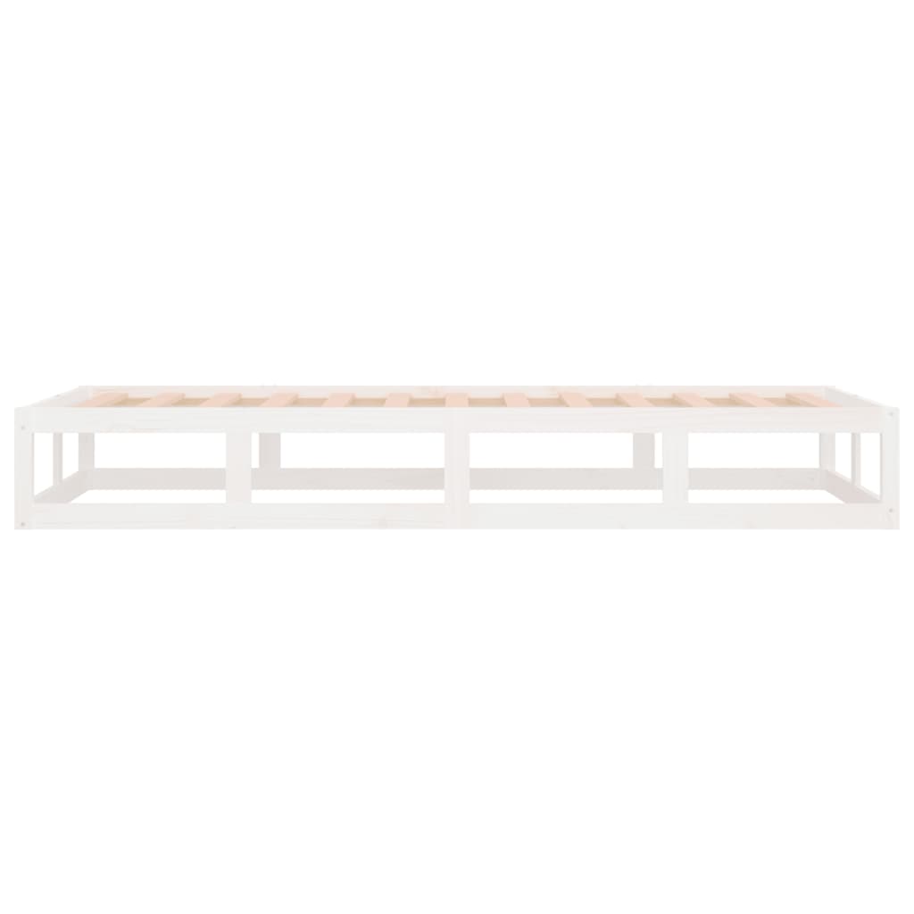 Sengeramme hvit 90x200 cm heltre