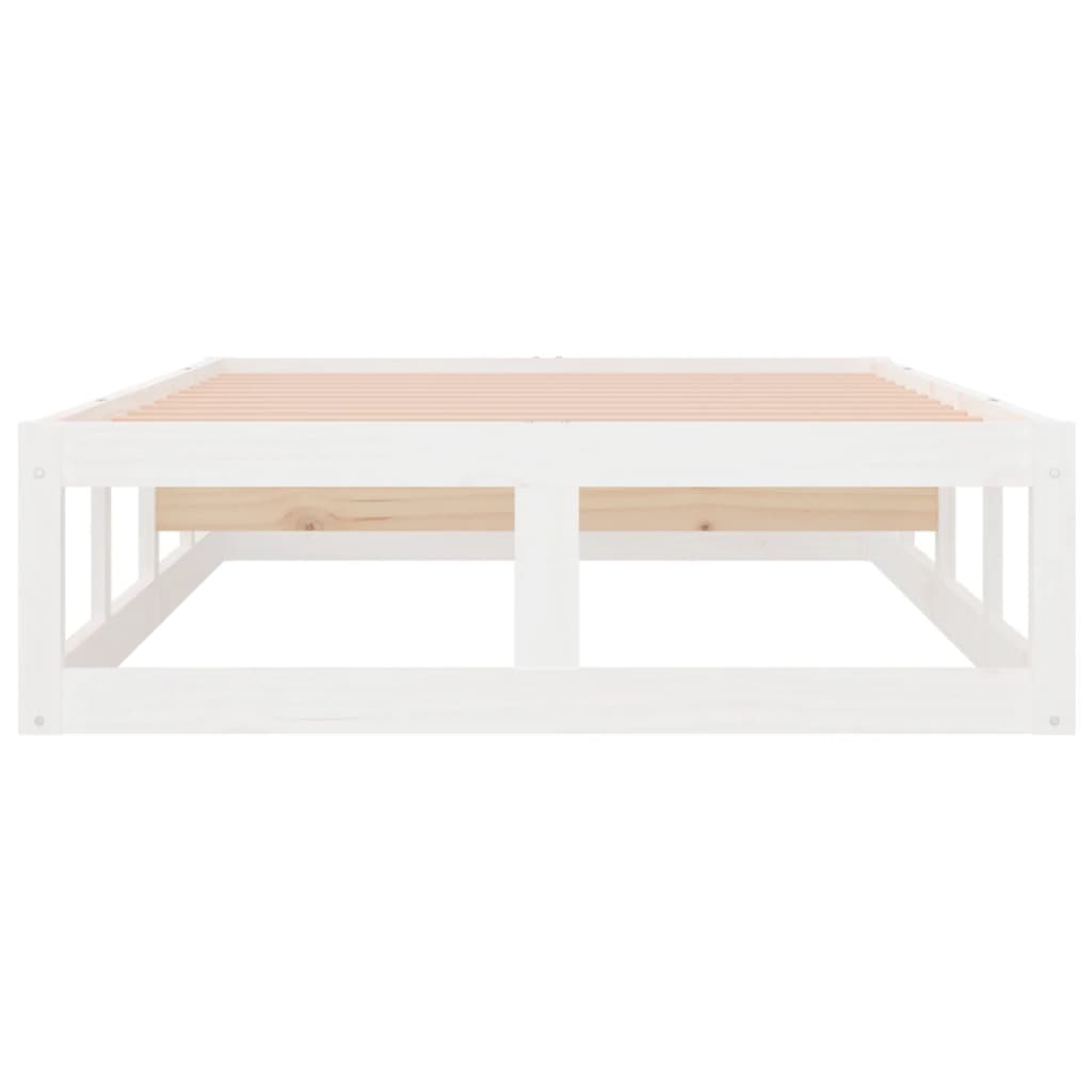 Sengeramme hvit 100x200 cm heltre