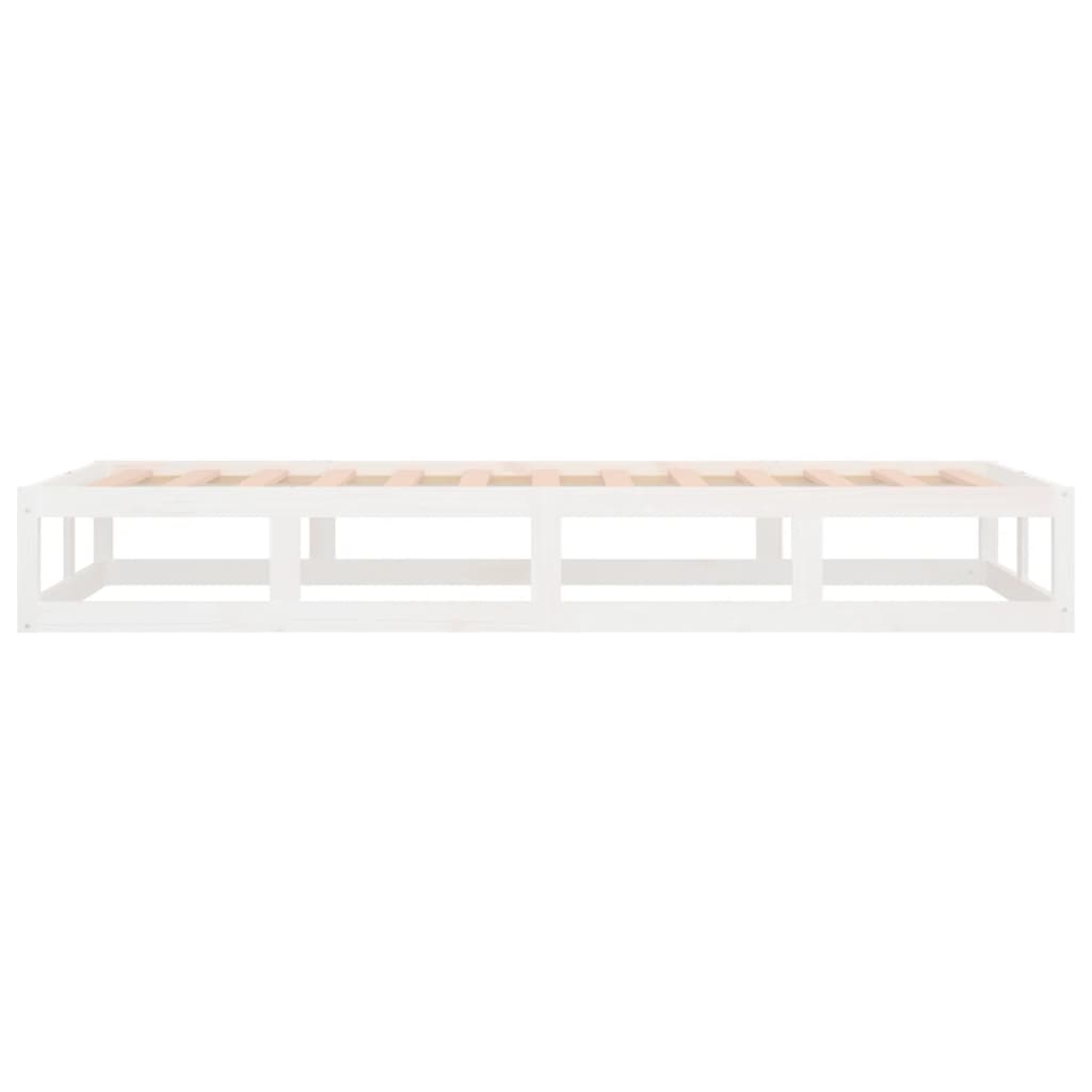 Sengeramme hvit 100x200 cm heltre