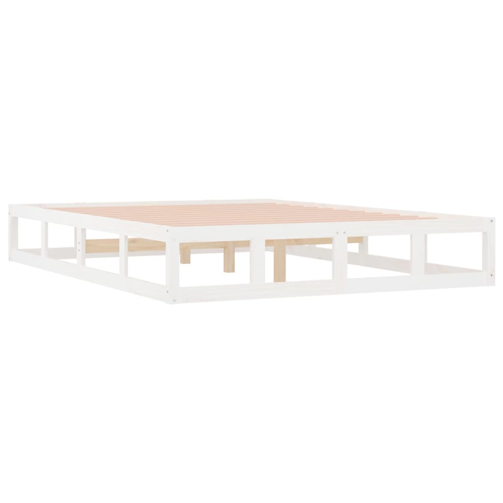 Sengeramme hvit 120x200 cm heltre